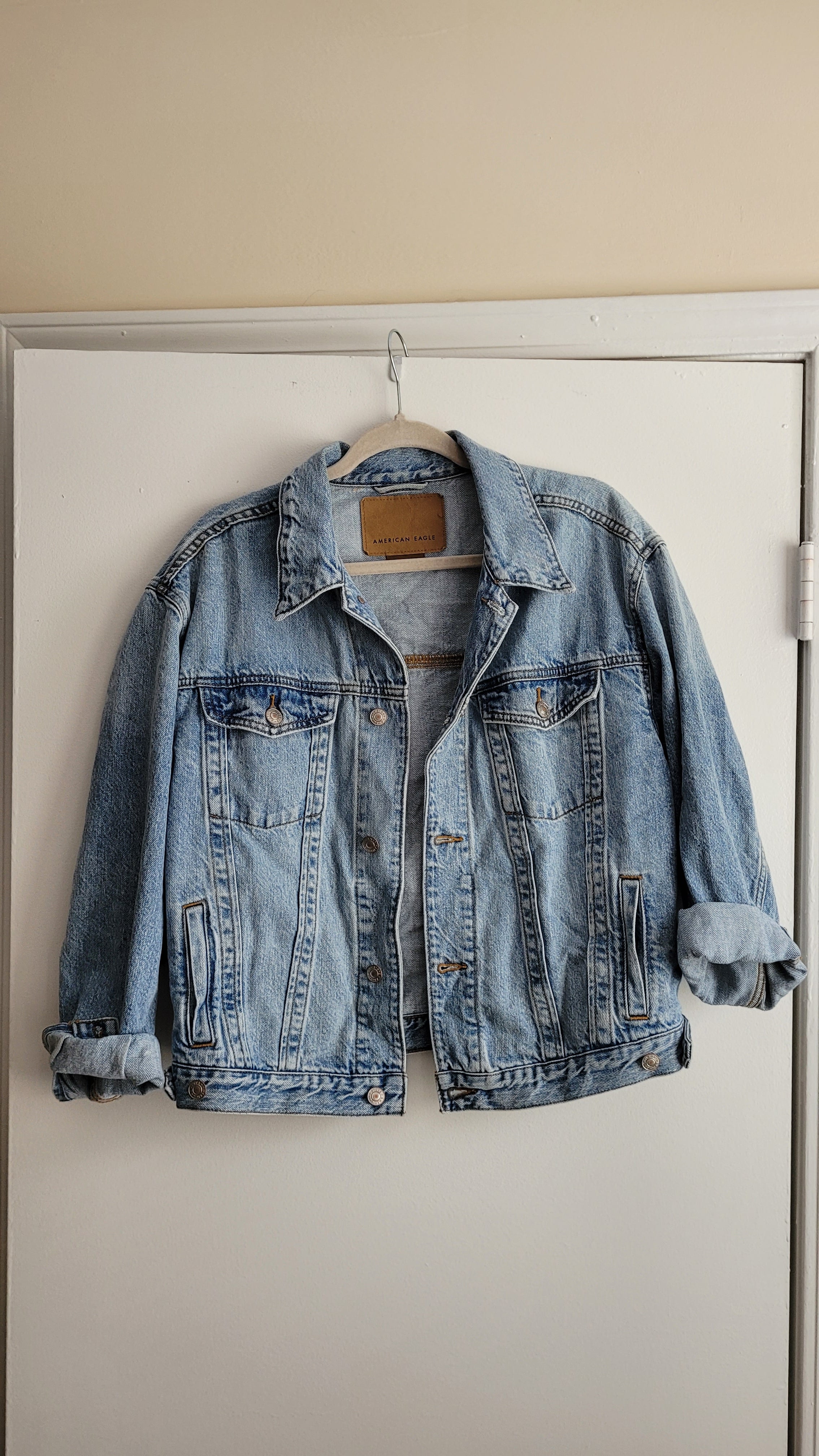 Oversized Denim Jacket American Eagle Small